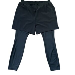 Zella Mens Athletic Shorts with Built-In Leggings sz Large